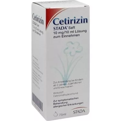CETIRIZIN STADA Juice 10 mg/10 ml, 75 ml CETIRIZIN STADA Juice 10 mg/10 ml, 75 ml
