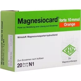 MAGNESIOCARD forte 10 mmol Orange Plv.z.H.e.L.z.E., 20 pcs