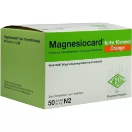 MAGNESIOCARD forte 10 mmol Orange Plv.z.H.e.L.z.E., 50 pcs