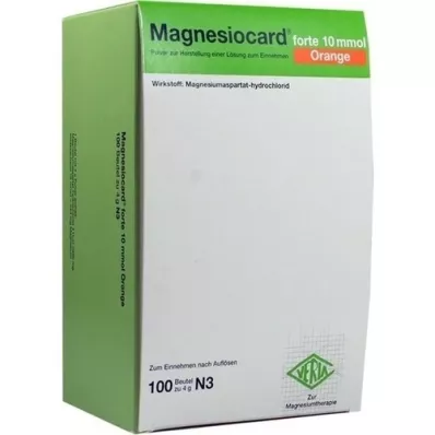 MAGNESIOCARD forte 10 mmol Orange Plv.z.H.e.L.z.E., 100 pcs MAGNESIOCARD forte 10 mmol Orange Plv.z.H.e.L.z.E., 100 pcs
