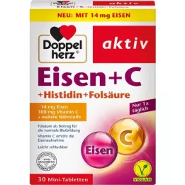DOPPELHERZ Iron+Vit.C+L-Histidine Tablets, 30 pcs