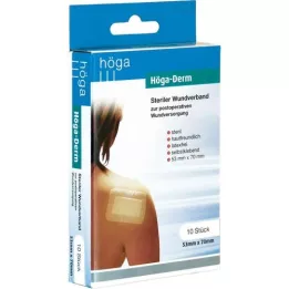 HÖGA-DERM Sterile plaster 53x70 mm, 10 pcs