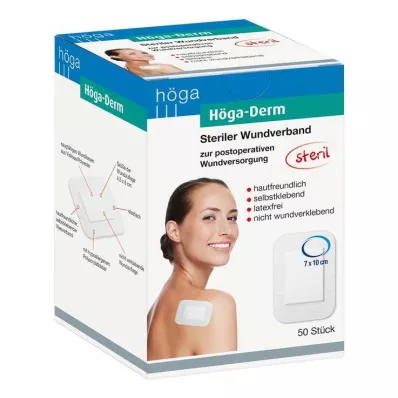 HÖGA-DERM Sterile plaster 70x100 mm, 50 pcs