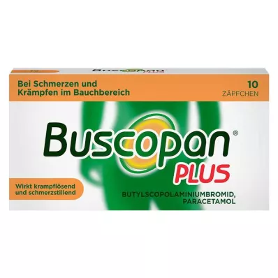 BUSCOPAN plus 10 mg/800 mg suppositories, 10 pcs