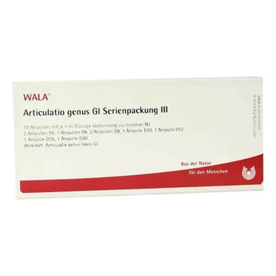 ARTICULATIO genus GL Serial pack 3 ampoules, 10X1 ml ARTICULATIO genus GL Serial pack 3 ampoules, 10X1 ml