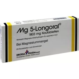 MG 5 LONGORAL Chewable tablets, 20 pcs