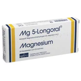 MG 5 LONGORAL Chewable tablets, 20 pcs