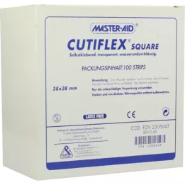 CUTIFLEX Foil patch square 38x38 mm MasterAid, 100 pcs