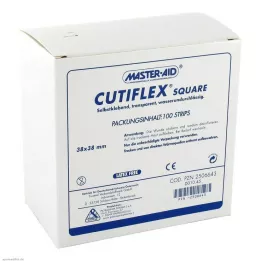 CUTIFLEX Foil patch square 38x38 mm MasterAid, 100 pcs