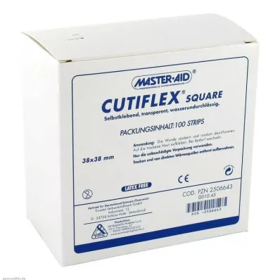 CUTIFLEX Foil patch square 38x38 mm MasterAid, 100 pcs