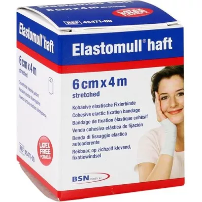 ELASTOMULL adhesive 6 cmx4 m fixation bandage, 1 pc