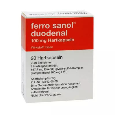 FERRO SANOL duodenal hard caps.m.msr.overz.pell., 20 pcs
