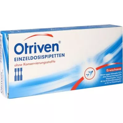 OTRIVEN 0.1% nasal drops single-dose pip., 40X0.3 ml