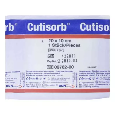 CUTISORB Absorbent compresses sterile 10x10 cm, 1 pc