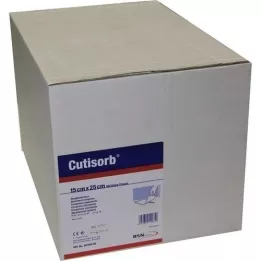 CUTISORB Absorbent compresses non-sterile 15x25 cm, 100 pcs