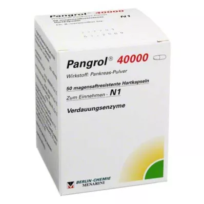 PANGROL 40.000 hard caps with enteric-coated pell, 50 pcs