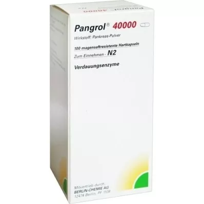 PANGROL 40.000 hard caps with enteric-coated pell, 100 pcs