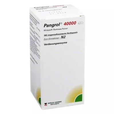 PANGROL 40.000 hard caps with enteric-coated pell, 100 pcs PANGROL 40.000 hard caps with enteric-coated pell, 100 pcs