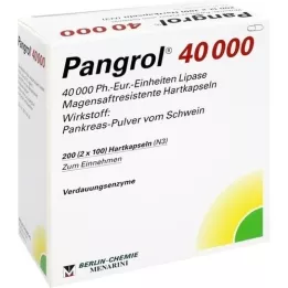 PANGROL 40.000 hard caps with enteric-coated pell, 200 pcs