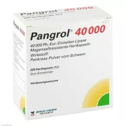 PANGROL 40.000 hard caps with enteric-coated pell, 200 pcs