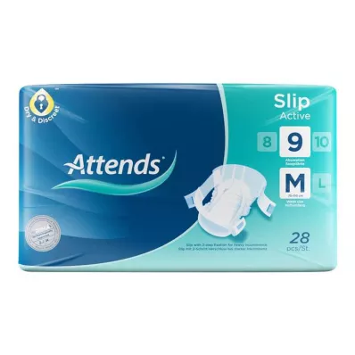 ATTENDS Slip Active 9 M, 28 pcs