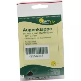 AUGENKLAPPE with elastic band black, 1 pc