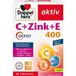DOPPELHERZ C+Zinc+E Depot Tablets, 40 pcs