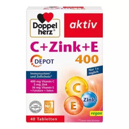 DOPPELHERZ C+Zinc+E Depot Tablets, 40 pcs