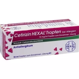 CETIRIZIN HEXAL Drops for allergies, 10 ml