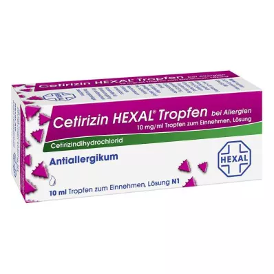 CETIRIZIN HEXAL Drops for allergies, 10 ml CETIRIZIN HEXAL Drops for allergies, 10 ml