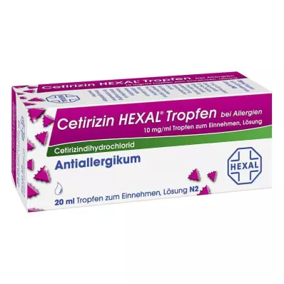 CETIRIZIN HEXAL Drops for allergies, 20 ml CETIRIZIN HEXAL Drops for allergies, 20 ml