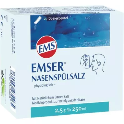 EMSER Nasal rinsing salt physiological sachet, 20 pcs