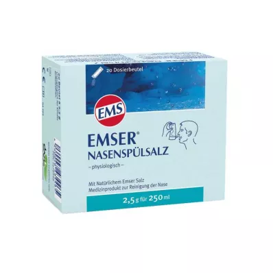 EMSER Nasal rinsing salt physiological sachet, 20 pcs EMSER Nasal rinsing salt physiological sachet, 20 pcs