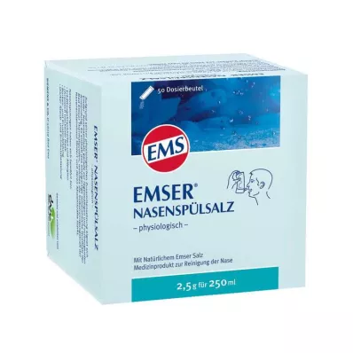 EMSER Nasal rinsing salt physiological sachet, 50 pcs EMSER Nasal rinsing salt physiological sachet, 50 pcs