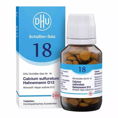 BIOCHEMIE DHU 18 Calcium sulphuratum D 12 tablets, 200 pcs BIOCHEMIE DHU 18 Calcium sulphuratum D 12 tablets, 200 pcs