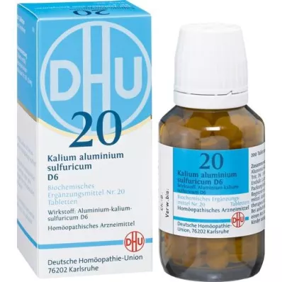 BIOCHEMIE DHU 20 Potassium alum.sulphur.D 6 tablets, 200 pcs