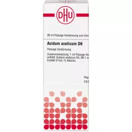 ACIDUM ACETICUM D 6 Dilution, 20 ml