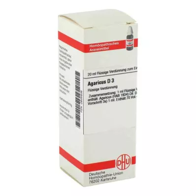 AGARICUS D 3 Dilution, 20 ml