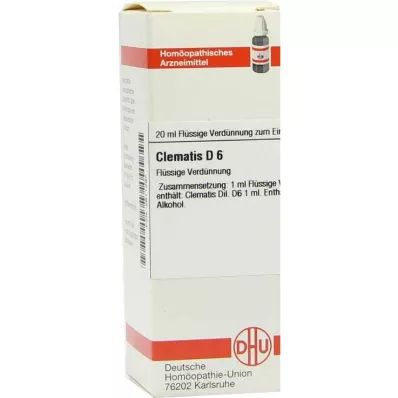 CLEMATIS D 6 Dilution, 20 ml CLEMATIS D 6 Dilution, 20 ml