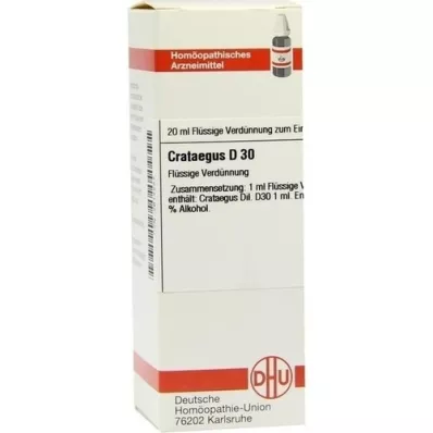 CRATAEGUS D 30 Dilution, 20 ml