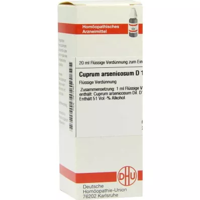 CUPRUM ARSENICOSUM D 12 Dilution, 20 ml CUPRUM ARSENICOSUM D 12 Dilution, 20 ml