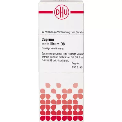 CUPRUM METALLICUM D 8 dilution, 50 ml