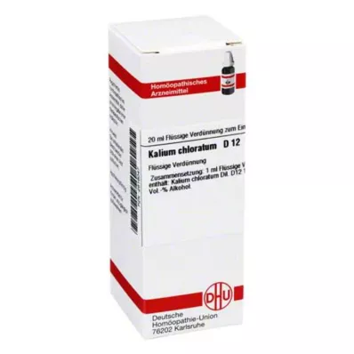 KALIUM CHLORATUM D 12 Dilution, 20 ml KALIUM CHLORATUM D 12 Dilution, 20 ml