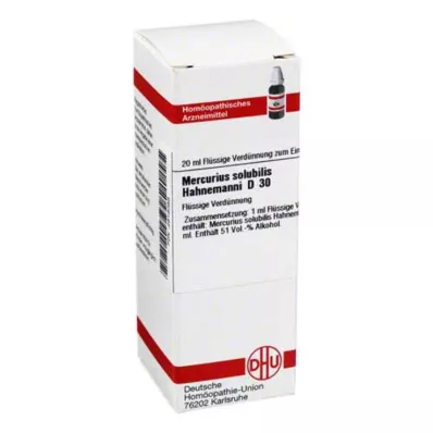 MERCURIUS SOLUBILIS Hahnemanni D 30 Dilution, 20 ml