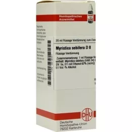 MYRISTICA SEBIFERA D 8 dilution, 20 ml