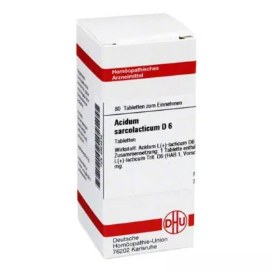 ACIDUM SARCOLACTICUM D 6 tablets, 80 pc