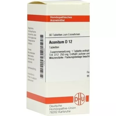 ACONITUM D 12 tablets, 80 pc