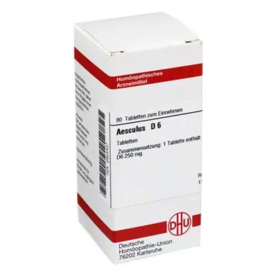 AESCULUS D 6 tablets, 80 pc AESCULUS D 6 tablets, 80 pc