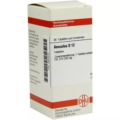 AESCULUS D 12 tablets, 80 pc
