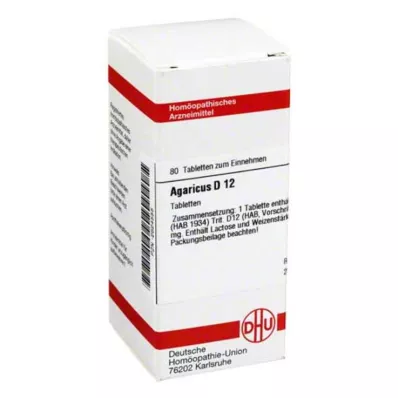AGARICUS D 12 tablets, 80 pc AGARICUS D 12 tablets, 80 pc